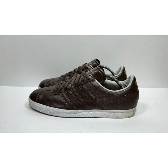 Adidas Gazelle 2 Casual Low Top Sneakers Brown Leather 914869 Men's Size 11 Shoe