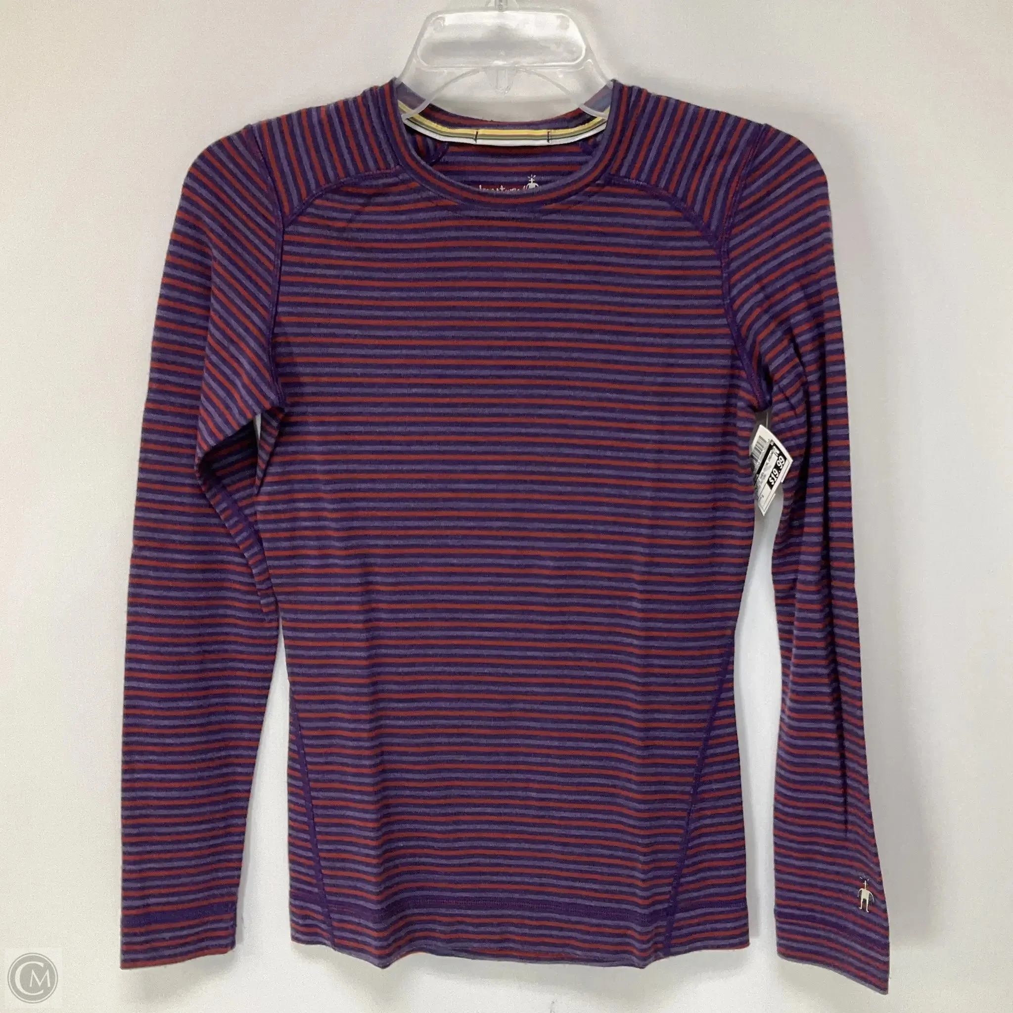 Athletic Sweatshirt Crewneck By Smartwool In Striped Pattern, Size: S