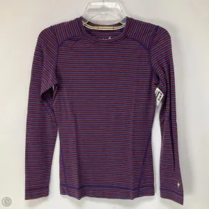 Athletic Sweatshirt Crewneck By Smartwool In Striped Pattern, Size: S