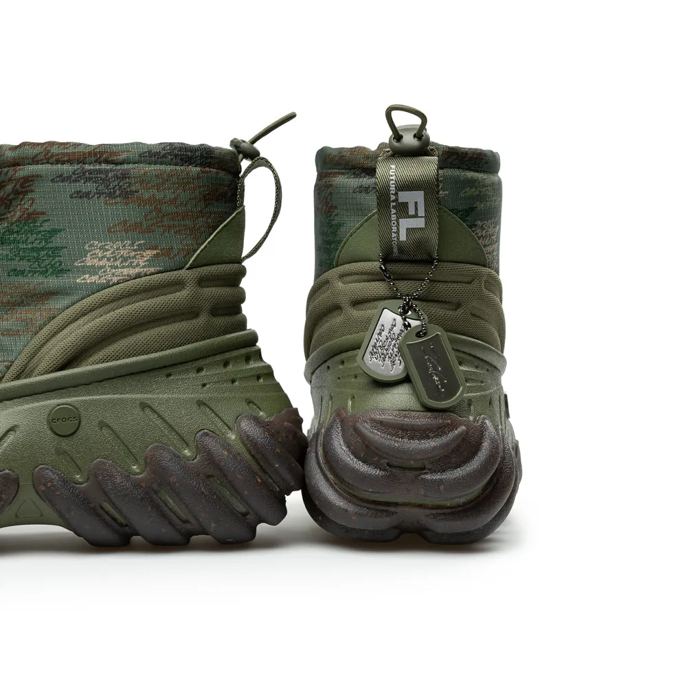 Crocs x Futura Laboratories Echo Boot | Army Green