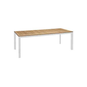 Grove Small Ext Outdoor Dining Table 160/220x100 - White