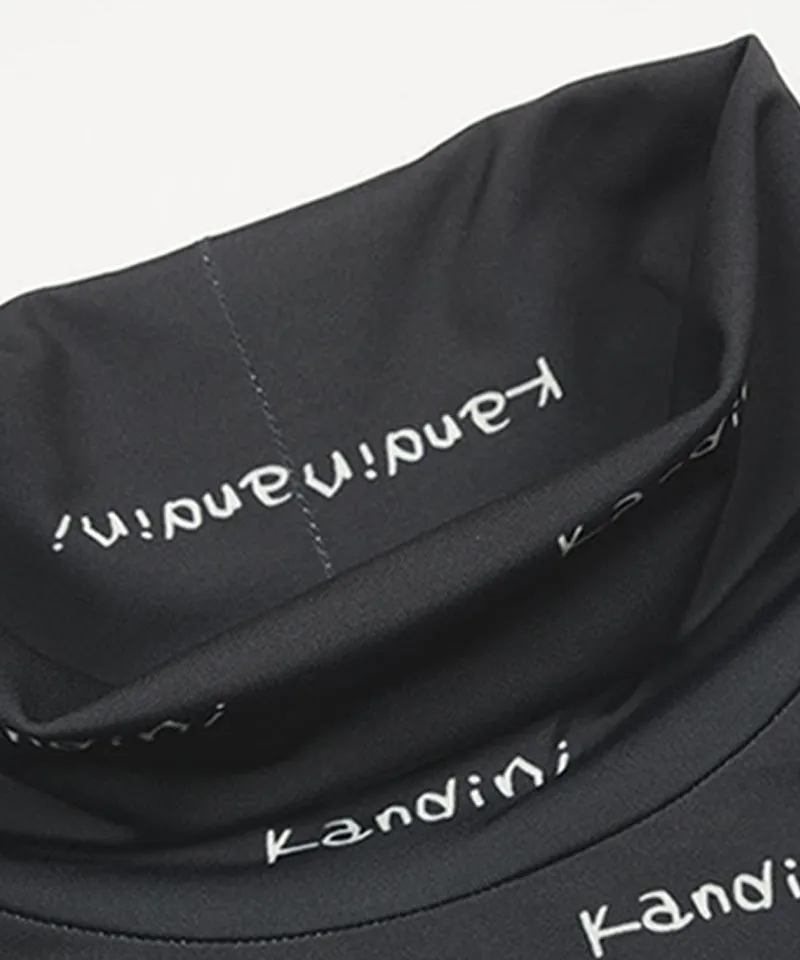 KANDINI Logo High-necked Tee - Charcoal