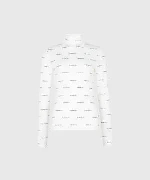 KANDINI Logo High-necked Tee - Ivory