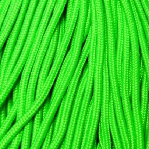 Neon Green Boot Laces *Guaranteed for Life* 3mm Paracord Steel Tip Shoelaces