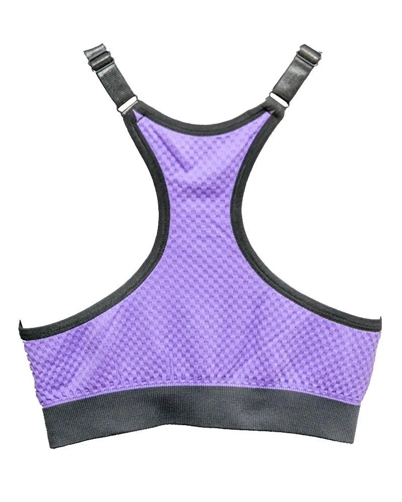 Purple Wirefree Sports & Jim,Yoga Bra For Ladies -Girls Sports Bra - By Lubunie