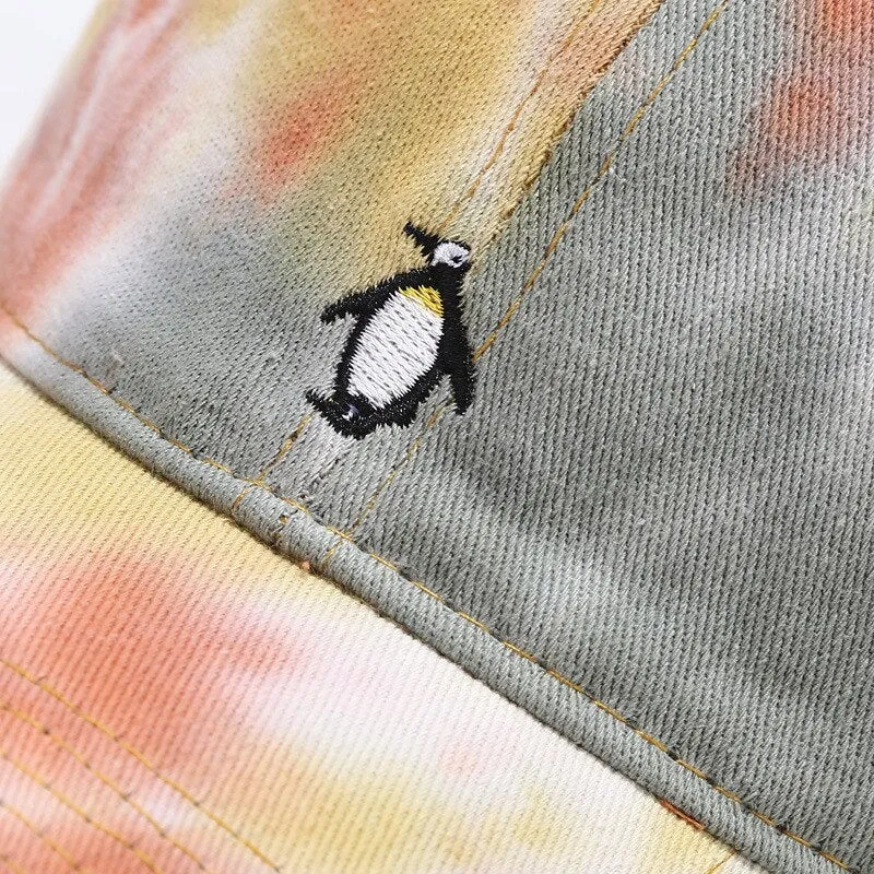 "TIE AND DYE" Casquette baseball Bleu Gris Rose - URB1™