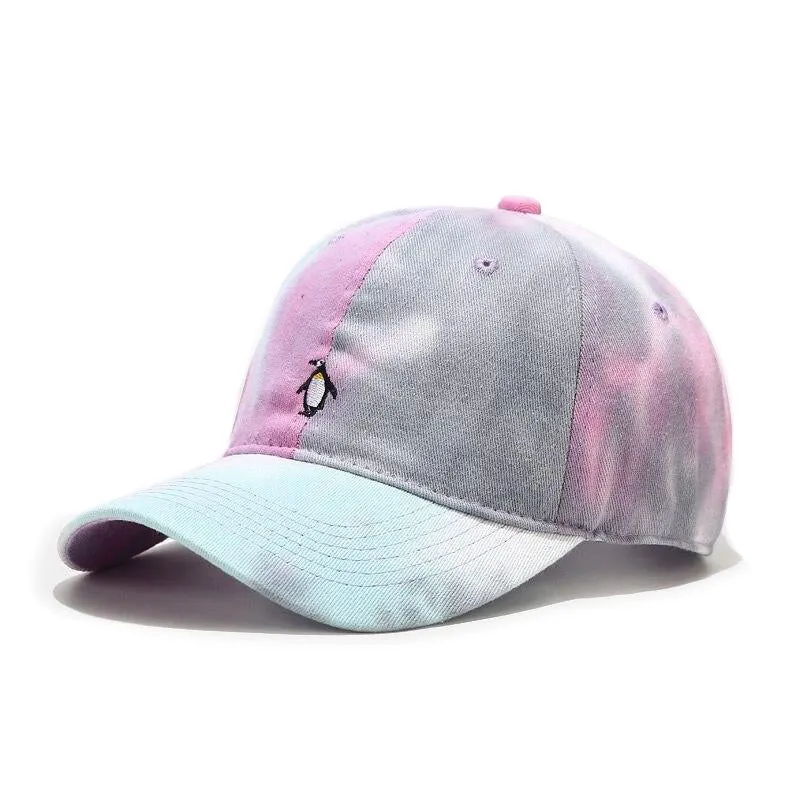 "TIE AND DYE" Casquette baseball Orange Jaune Blanc - URB1™