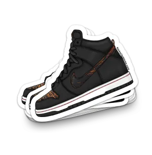 SB Dunk High "Distressed Leather" Sneaker Sticker