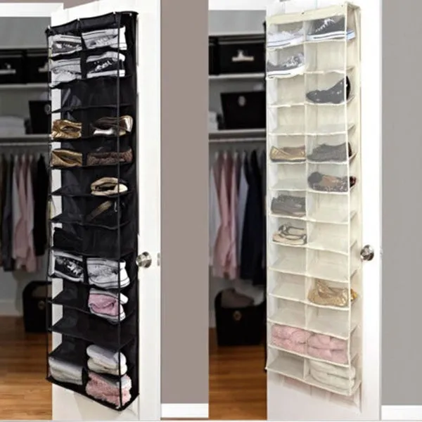 Shoe Rack Storage Organizer Holder Folding Hanging Door Closet 26 Pocket