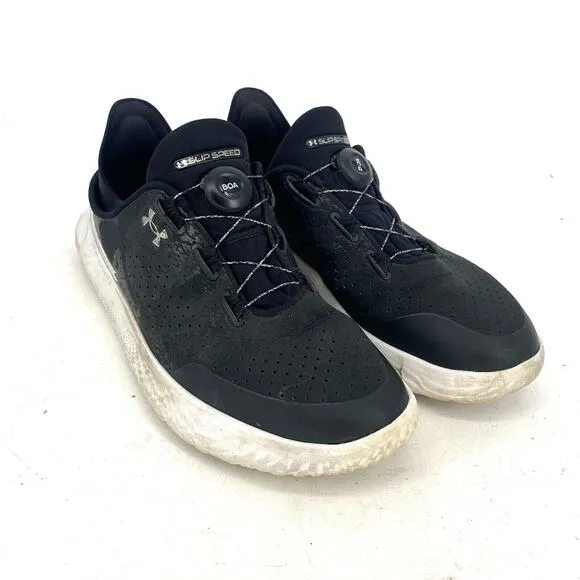 Under Armour Flow Slip Speed BOA Sneakers Black Mens Size 12