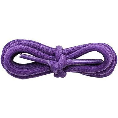 Wholesale Waxed Cotton Round 3/16" - Purple (12 Pair Pack) Shoelaces