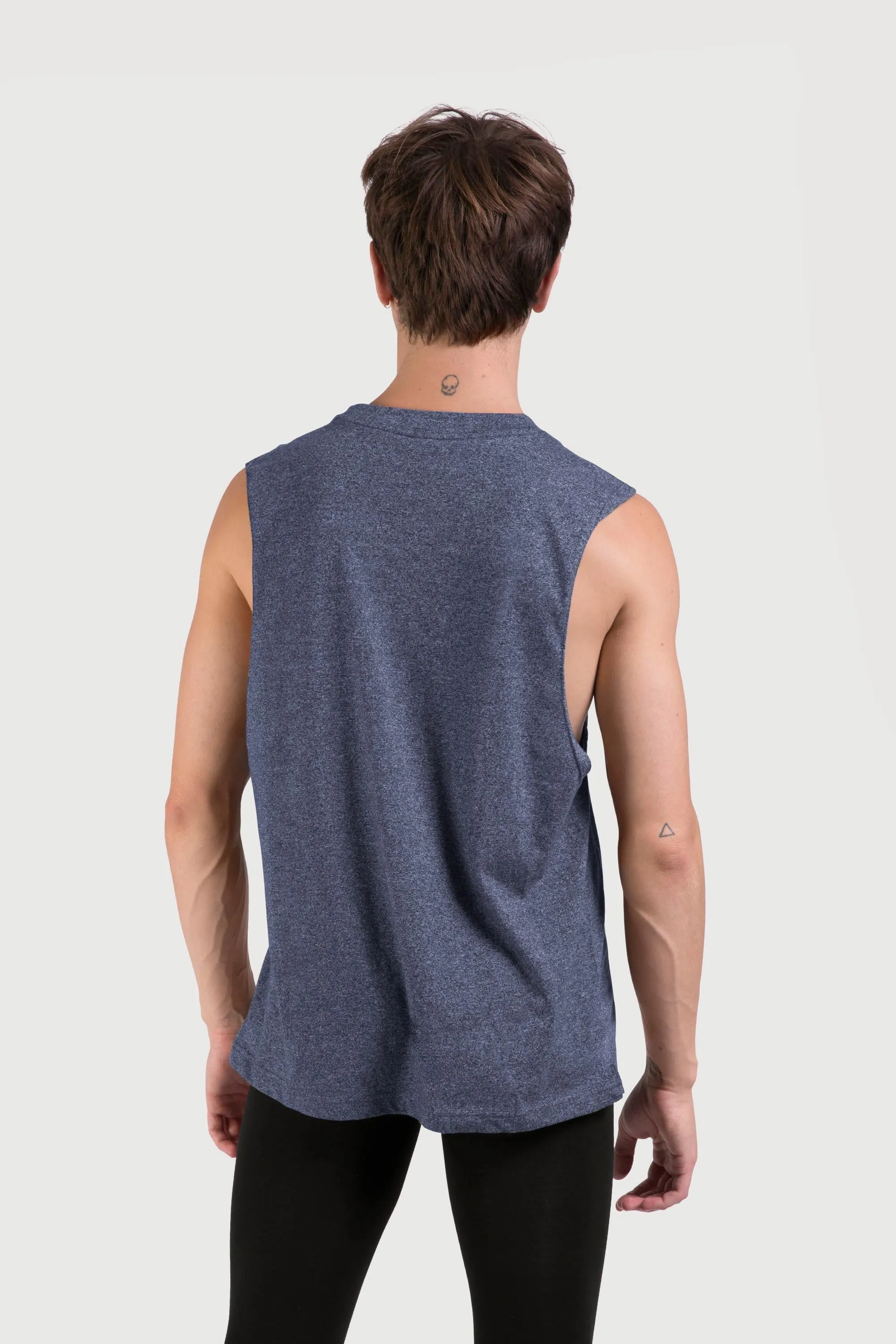 Z0403M - Bloch Harris Relaxed Drop Arm Mens Muscle Tank